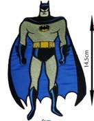 Resim REMSATİC Ütü Ile Yapışan Arma - Patch - Batman (BÜYÜK) Modeli (9CM X 14,5CM) 