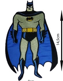 Resim REMSATİC Ütü Ile Yapışan Arma - Patch - Batman (BÜYÜK) Modeli (9CM X 14,5CM) 