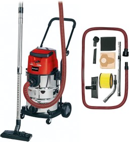 Resim Einhell TE-VC 36/30 Li S - Solo, Akülü Islak/Kuru Süpürge (Akü ve şarj cihazı dahil değildir) - 2347140 