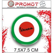 Resim Vespa 3d Logo Sticker 7cm 3 