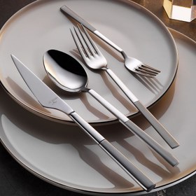Resim Aryıldız Gusto Prestige Mat 89 Parça 12 Kişilik Çatal Kaşık Bıçak Takımı 
