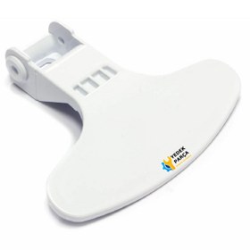 Resim Ozba Ticaret Beko Uyumlu WCB71041PTL Çamaşır Makinesi Kapak Mandalı Tutamak TİP 1 BEYAZ 