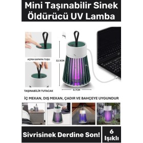 Resim Premium Sessiz Yükseltmiş Güç 6 Uv Işık Elektrikli Uv Sinek Sivrisinek Haşere Öldürücü Lamba 