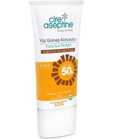 Resim Cire Aseptine ve Leke Koruyucu Yüz Güneş Kremi SPF50+ 50 ML 