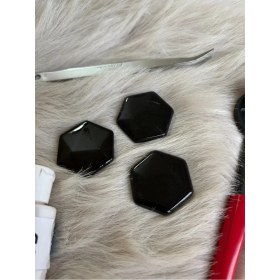 Resim Karsan Mozaik Siyah Altıgen Sanatsal Mozaik 48X48MM (100GR) 