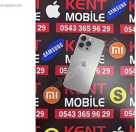 Resim Apple iPhone 15 Pro Max İkinci El YD | 256 GB | Natürel Titanyum 