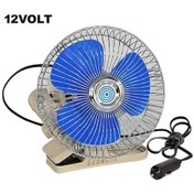 Resim Oto Vantilatör Çap 18 Cm Mandallı Döner Başlıklı 12v Araç Içi Fan 