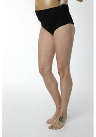 Resim Hmd Underwear Kadın 3'lü Siyah Pamuklu Yüksel Bel Hamile Lohusa Külot & Rahat Doku -hmd1413-3 Siyah 