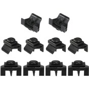 Resim Ranyeek Toyota 53879-28010 İçin 10 Adet Ön Tampon Döşeme Tutucu, Dayanıklı Plastik Kanca, Kolay Kurulum, Araç Güvenliği Sağlar 