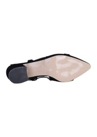 Resim Ayışığı 2811 5cm Slingback Mat Kadın Topuklu Ayakkabı siyah 