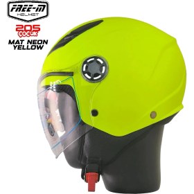 Resim Free-M 205 Mat Sarı Yarım Çocuk Kaskı 