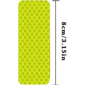 Resim Beyaz 10 Adet Araba Tampon Yansıtıcı Güvenlik Şeridi Çıkartmaları - Gece Sürüş Güvenliğinizi Ve Stilinizi Geliştirin A-11 