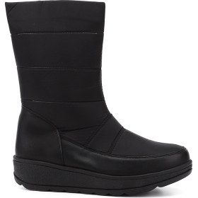 Resim Gönderi R Kadın Siyah Fermuarlı Termo Taban Comfort Kar Botu Gkzb13452420 Siyah 