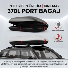 Resim Thunder Carrier Plastik Enjeksiyon Kırılmaz Port Bagaj - 370 Lt 132x34x76 cm - Beyaz 