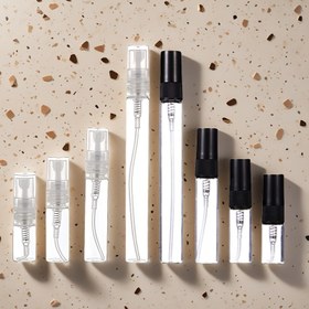 Resim 50 adet 2ml, 3ml, 5ml ve 10ml Parfüm Şişeleri Örnek Şişe Cam Sprey Şişesi Şeffaf Seyahat Seti Taşınabilir Şişe 