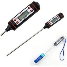 Resim Gıda Termometresi Dijital Sıcaklık Derece Kutulu Et Süt Mama Yemek Isı Ölçer 