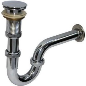 Resim Ennalbur Krom Lavabo Sifonu Stoplu Pop-up 32 Mm Krom 