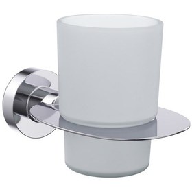 Resim Line Bathroom Diş Fırçalık 128107 Master Diş Fırçalık Buzlu Cam Krom Gri 