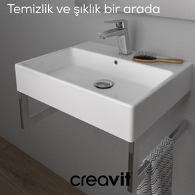 Resim Lavabo Sifon Başlığı Pop-up Taşmasız 
