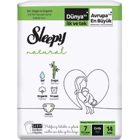 Resim Sleepy Natural XXL Çocuk Bezi 14'lü 20-30 kg 