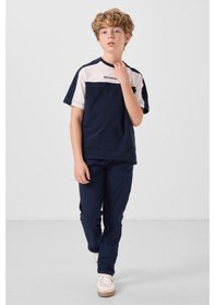 Resim Tommylife Lacivert Pamuklu Yumuşak Dokulu Oversize Fit Baskılı Erkek Çocuk T-shirt - 11290 Lacivert 