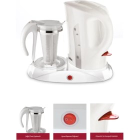 Resim Sinbo SK-2389 Cam Demlikli Çay Makinesi 