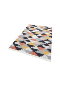 Resim Multy Yıkanabilir Çift Taraflı Modern Desenli Dokuma Kilim 