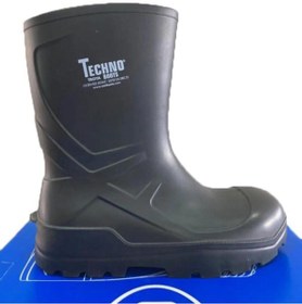 Resim Techno BOOTS O4 Koyu Yeşil 27 cm. TPU Poliüretan Kısa Çizme %100 Su Geçirmez Çelik Burunsuz 