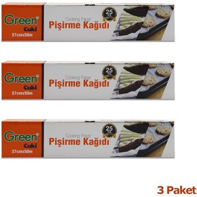 Resim Green Cuki Yağlı Fırın Tepsi Pişirme Kızartma Kağıdı - 37 Cm. x 50 Metre - 3 Kutu 