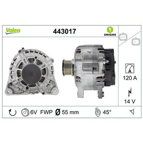 Resim VALEO 443017 Alternatör Psa 1.2 Lt 120 A 