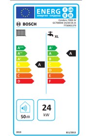 Resim Bosch Condens 7000i W 24/28 Kw (20.000 Kcal) Tam Yoğuşmalı Kombi 