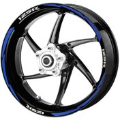 Resim Deeb Honda Cbr125 Jant Şeridi Reflektif Mavi Beyaz Model S 