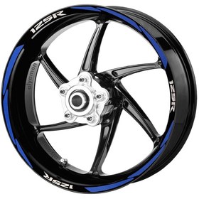 Resim Deeb Honda Cbr125 Jant Şeridi Reflektif Mavi Beyaz Model S 