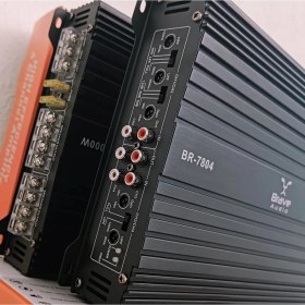 Resim Brave 4000W 4x50W Profesyonel 4 Kanal Oto Amfi – Güçlü Ses Performansı 