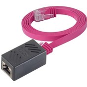 Resim Irenis CAT6 Kablo Uzatma Seti. Yassı Ethernet Kablo ve Ekleyici 1 M-Fuşya 
