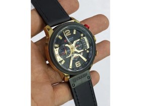 Resim Curren Deri Kordonlu, Kronometreli, Takvimli, Su Geçirmez, 2 Yıl Garantili Erkek Kol Saati 