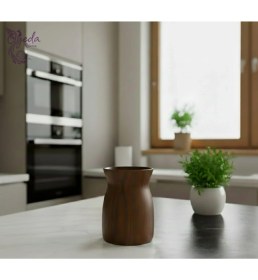 Resim Mien Akasya Ahşap Kaşıklık - Doğal Ahşap Kaşık Standı 