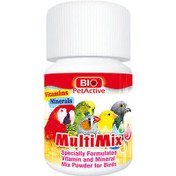 Resim Bio Pet Active Multimix (Toz Vitamin ve Mineral) Kuş Vitamin Takviyesi 50 Gr 
