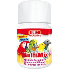 Resim Bio Pet Active Multimix (Toz Vitamin ve Mineral) Kuş Vitamin Takviyesi 50 Gr 