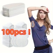 Resim 100 adet PVC Koltuk Altı Ter Emici Yama - Beyaz, Rahat ve Kullanımı Kolay, Erkekler ve Kadınlar İçin İdeal, Spor ve Dış Mekan Aktiviteleri İçin İdeal, Teri Emer, Koltuk Altını Temiz Tutar, Teri Emer 