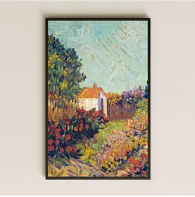 Resim Van Gogh Garden İn Bloom Çiçekli Bahçe Pleksi Tablo 