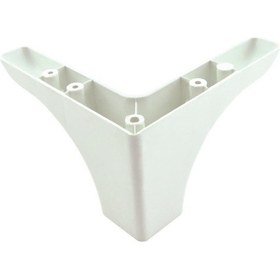 Resim Karakoçaksesuar Karakoç, Plastik, Bellona 10 Cm Beyaz Mobilya Ayağı (4 Adet) 