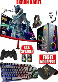 Resim DMC N11x (PUBG,GTA 5) I5 3470,16gb Ram,256gb Ssd 500gb Hdd,rx550,23'8 Curved Oyuncu Masaüstü Bilgisayarı 