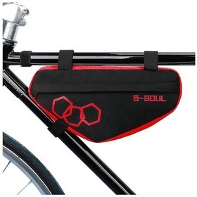 Resim Bisiklet Üçgen Çantası - Dayanıklı Oxford Kumaş, Hızlı Kurulum, Bisiklet Aletleri Ve Eşyalar İçin Pratik Depolama Kırmızı Kırmızı Kırmızı 