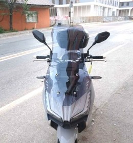 Resim Motocam Motolüx Wow 150 Ön Cam 2023-2026 Model 75cm Füme Renkli 4mm Uzun 