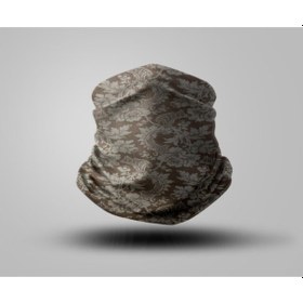 Resim Buffalo Kahverengi Desenli Motosiklet Bandanası Siyah 