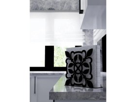 Resim M&c Concept Motif Model-10 Metal Desenli Peçetelik - Siyah 