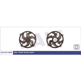 Resim KALE 420200 FAN MOTORU 406 280W-385mm 