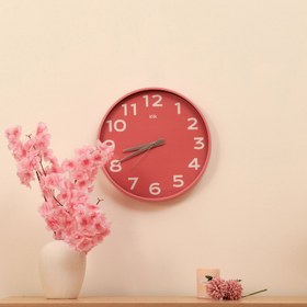 Resim Klik Duvar Saati - Pembe - 38 cm 