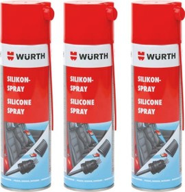 Resim Würth Silikon Sprey 500 Ml Metal Plastik Lastik Parçalar İçin Uzun Süreli Koruma 